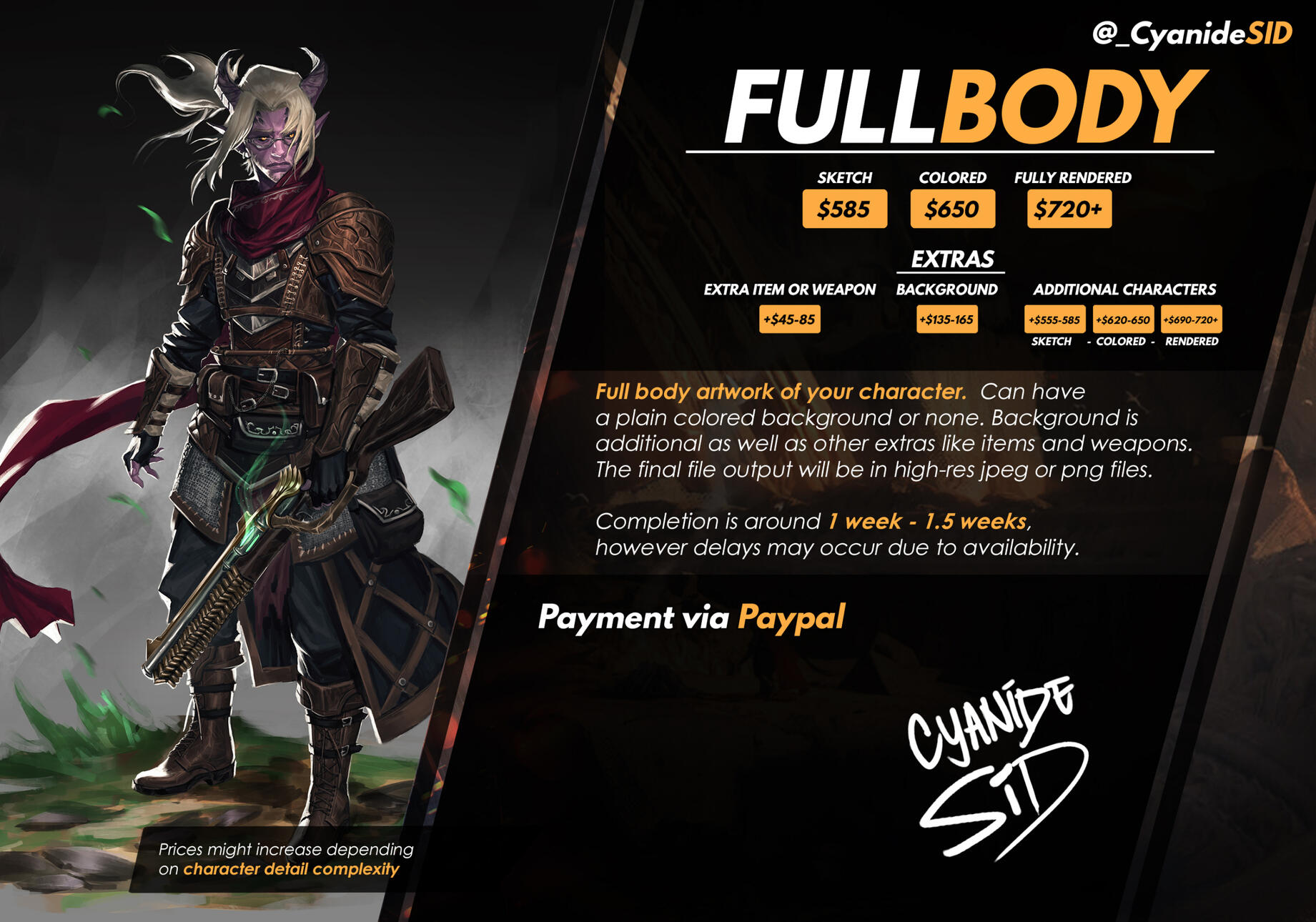 Full body Commissions